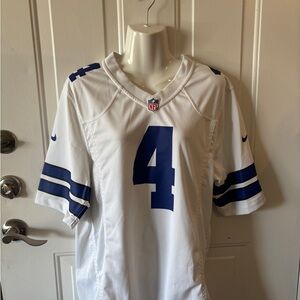 NFL White Football Jersey with Black Label